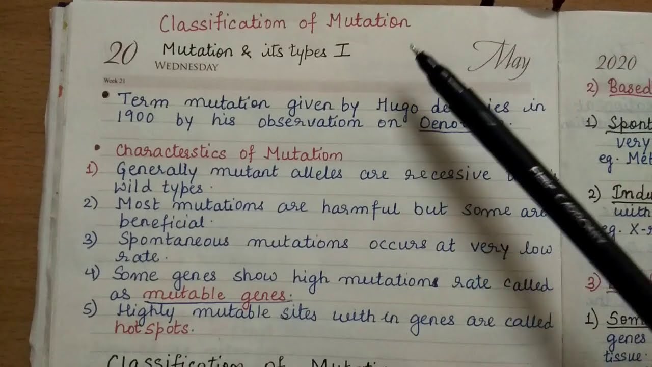 Types of Mutations part 1
