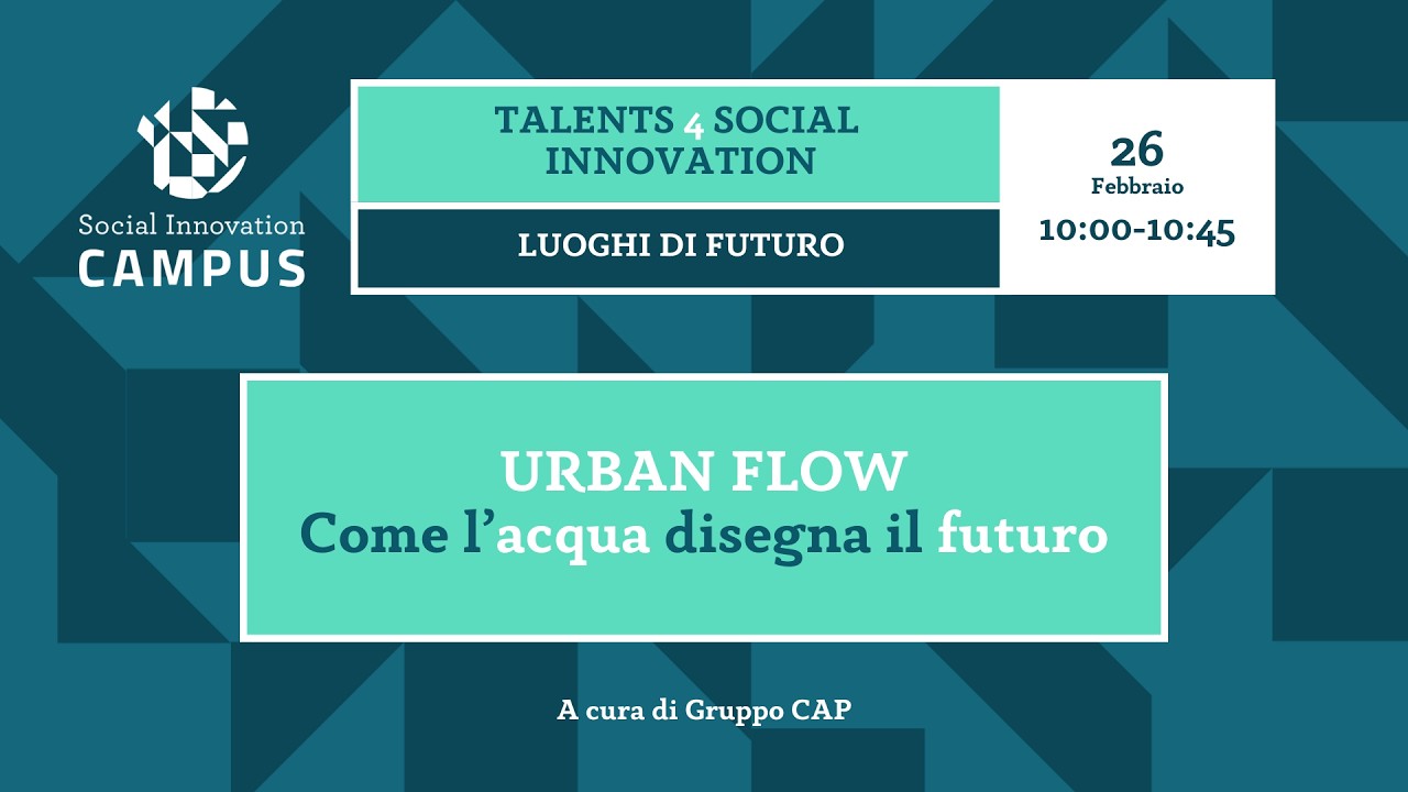 Urban Flow. Come l’acqua disegna il futuro.