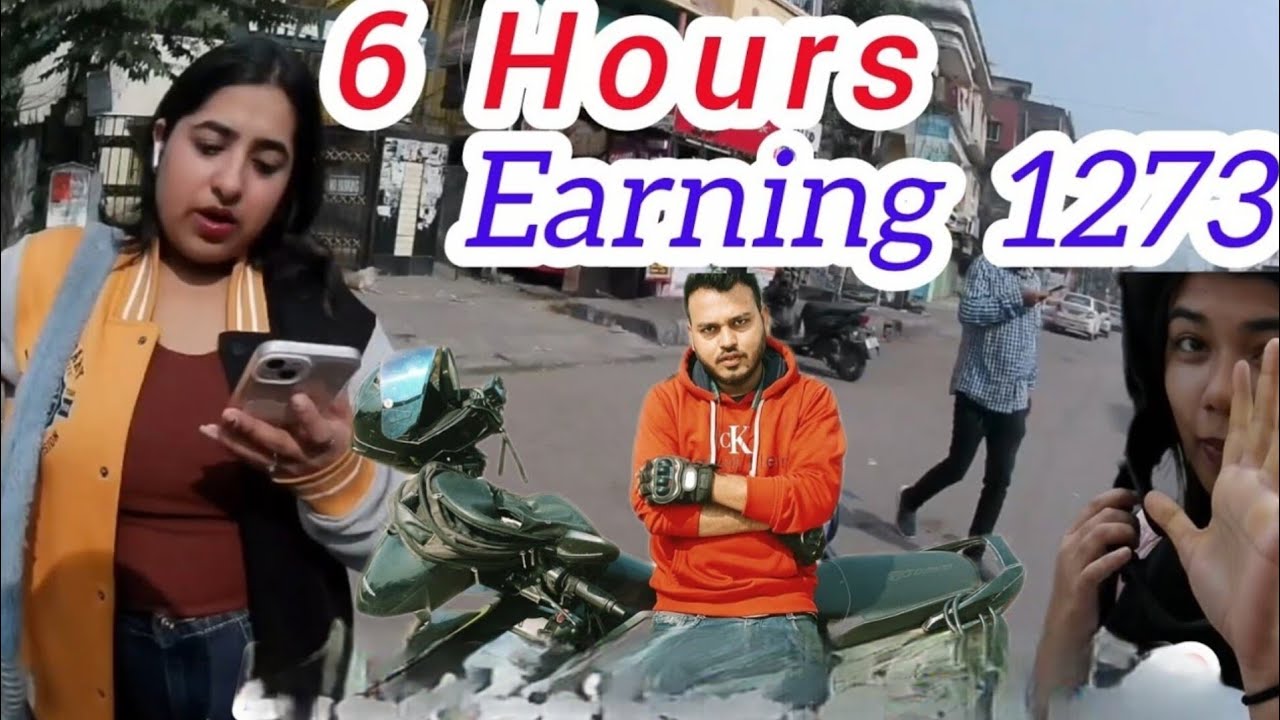 6 Hours Earning 1273😱 ||  Rapido Bike Taxi Earning 