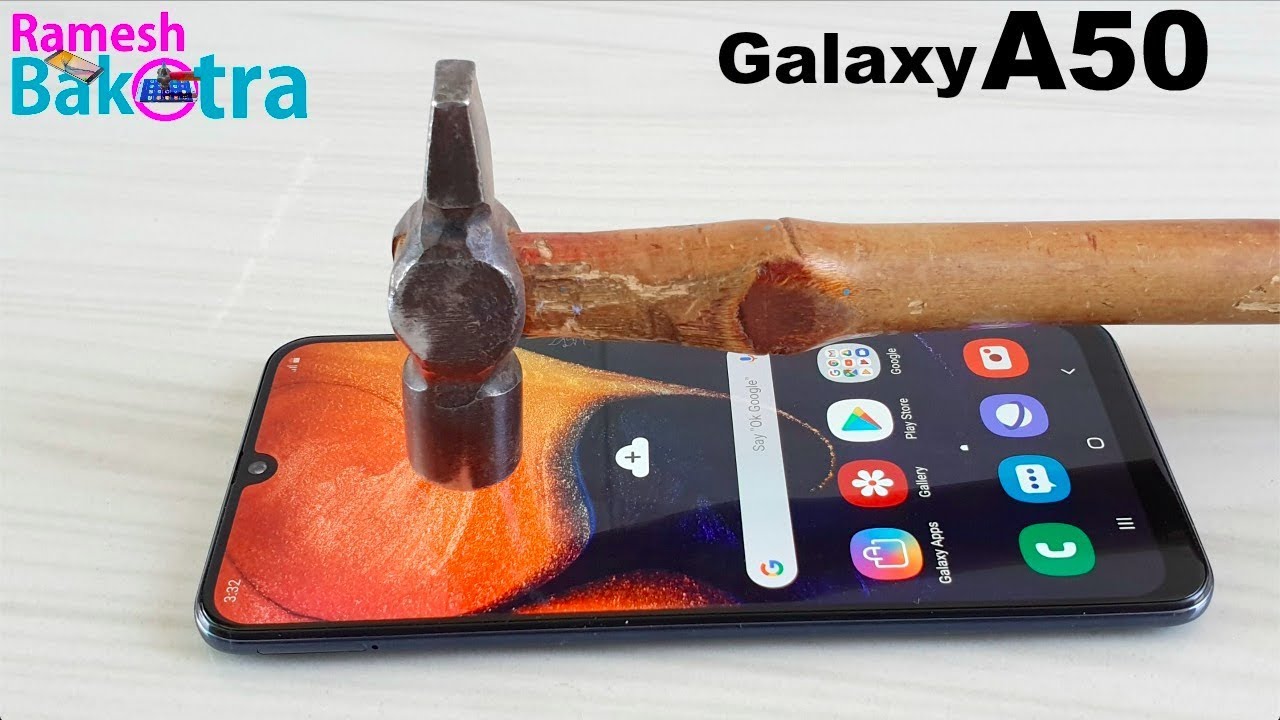 Samsung Galaxy A50 Screen Scratch Test