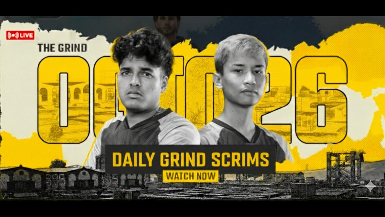 [HINDI] BGIS THE GRIND 2026 |  DAILY  GRIND SCRIM 🦑