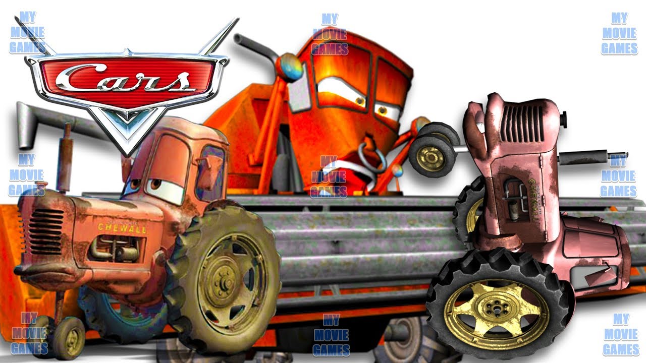 CARS FRANK COW TIPPING TRUCK GAMEPLAY ENGLISH Tractor Tipping Lightning McQueen My Movie Games
