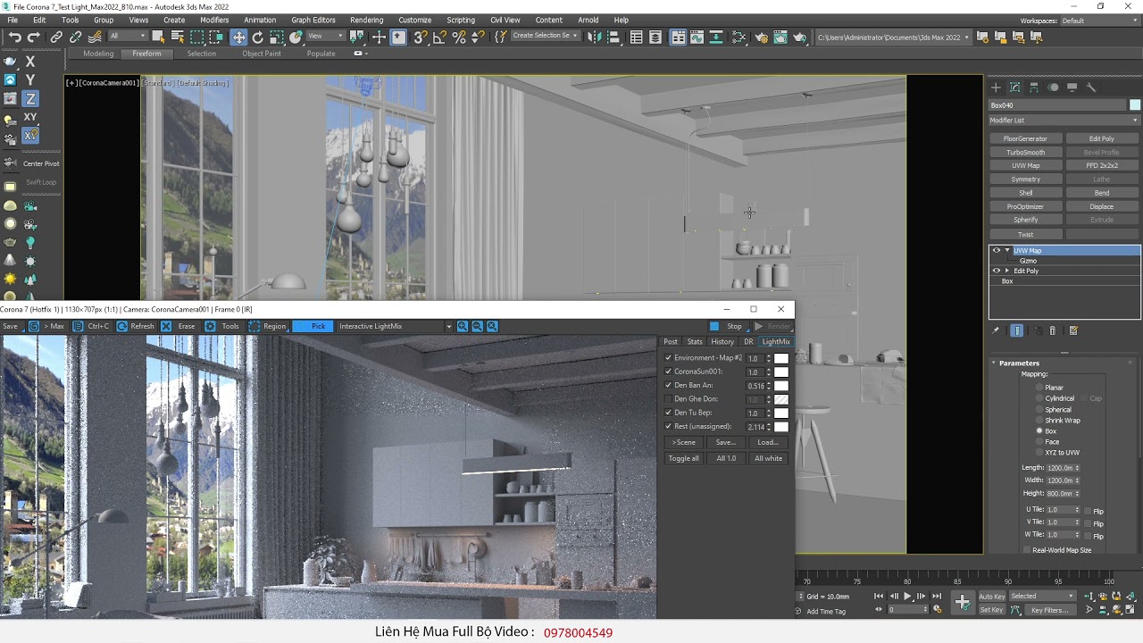 ♛ Hướng Dẫn Làm Ánh Sáng Trong Corona 7- 3DsMax . B10