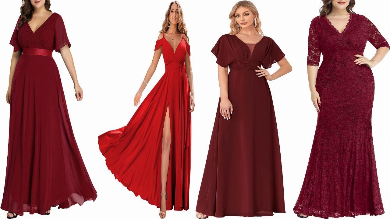 Trendy plus size cocktail dresses red in Women's Fashion Clothing 2023