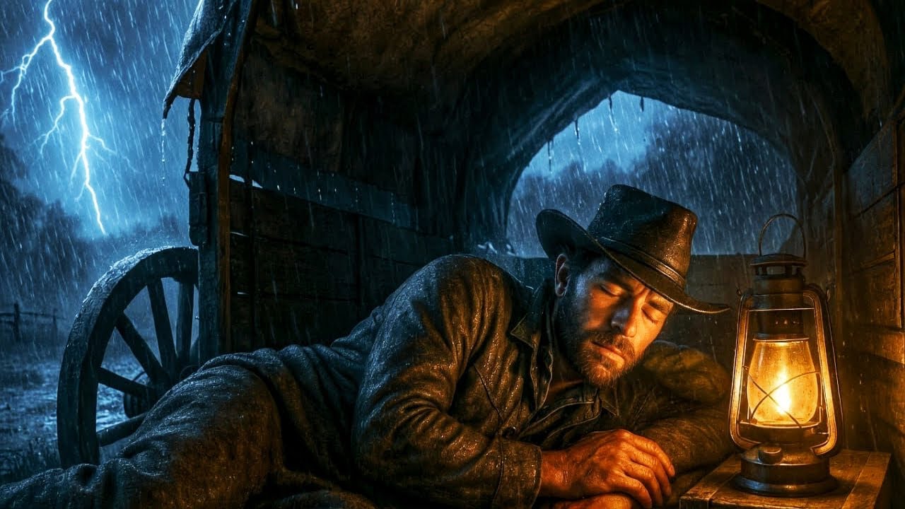 Arthur’s Peaceful Wagon Shelter During the Thunderstorm | RDR2 ASMR