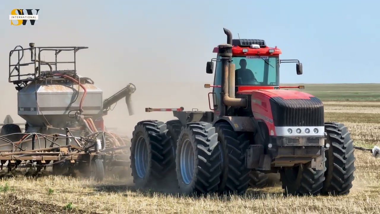 KAT 4404 работает с посевным комплексом Flexi Coil ST820 в Акмолинской области, Жаркаинский район