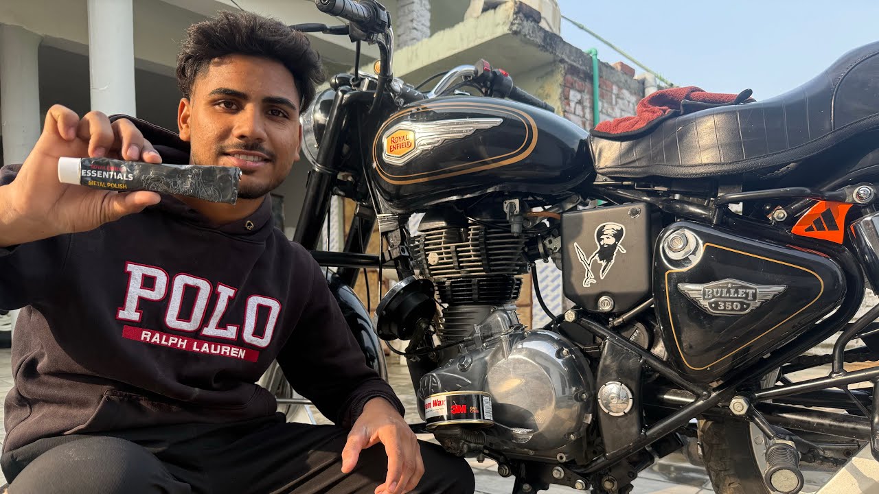 Ajj ghr he bullet nu buffing kr ti🔥 Gll bat bnn gyi ✨ jantivlogs 114