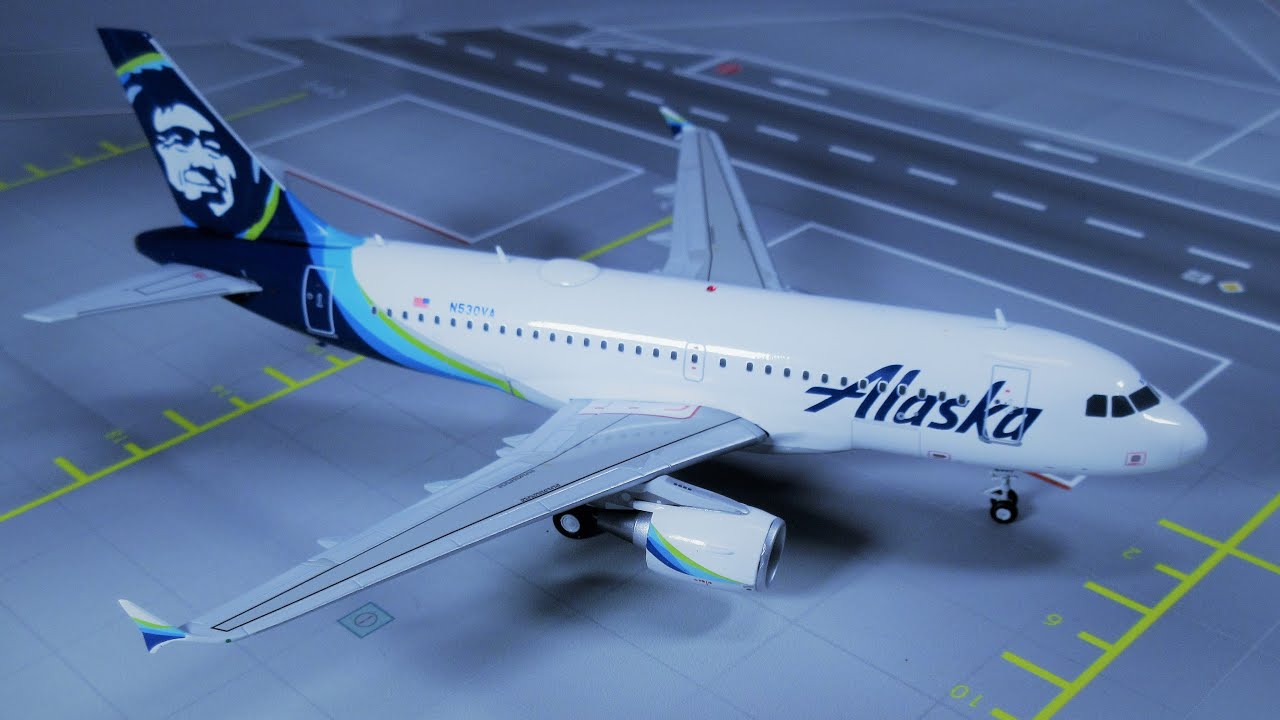 Gemini Jets 1/200 Scale Alaska Airlines Airbus A319 (REG:N530VA) Review