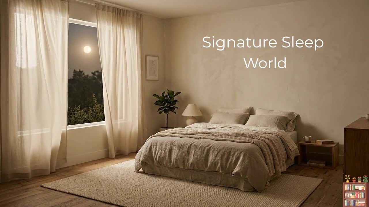 Rain Sounds for Sleeping 🌙 8 Hours | Soft Linen Curtains & Deep Sleep Rain