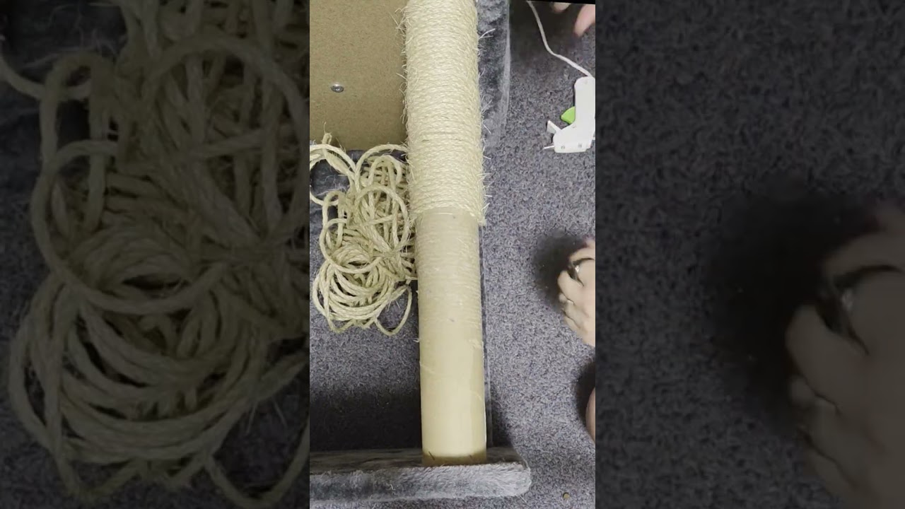 How to easily fix your cat tree scratch post