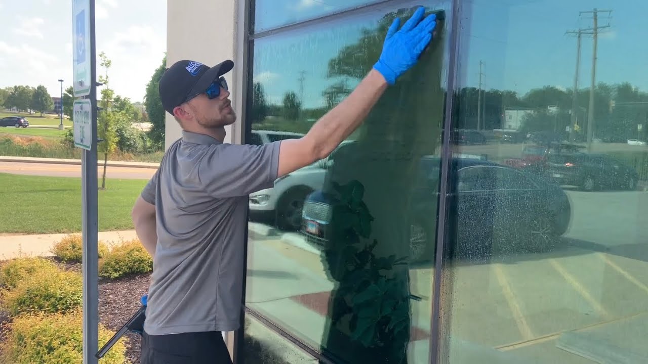 Commercial Window Cleaning - Hard Water Stain Removal - STLhousewashing.com