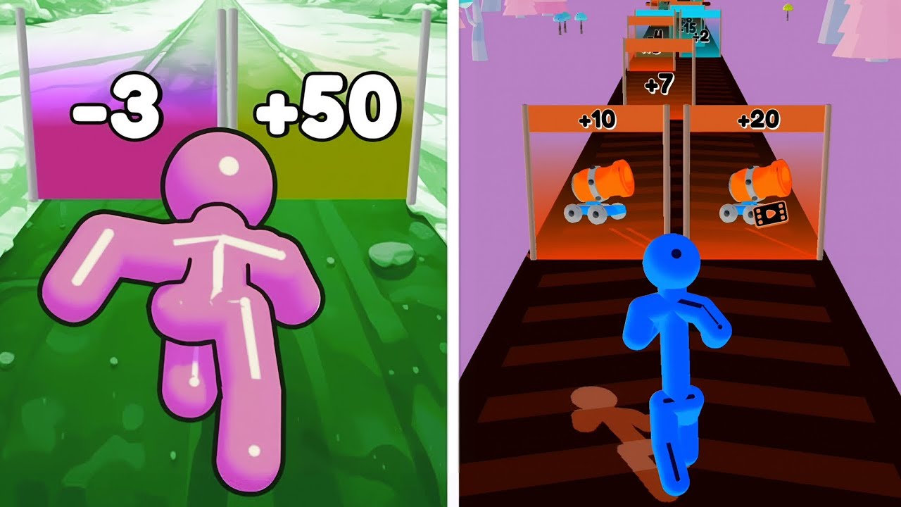 Tall Man Run 🕺vs Reverse gameplay  Colour Run walkthrough , iOS Android New Update  ( part : 1639 )