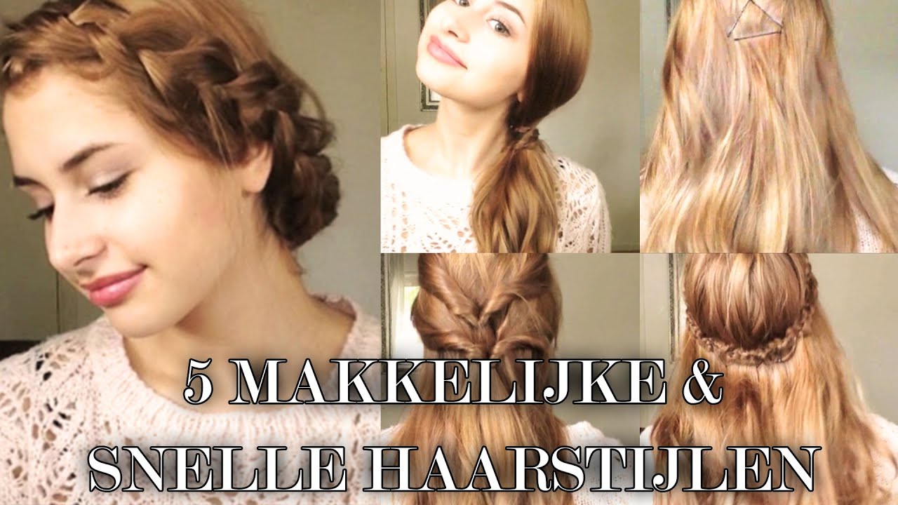 5 snelle & makkelijke haarstijlen || Americole.nl