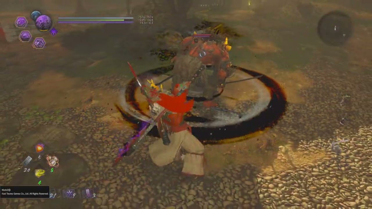 Nioh 2 Remastered_ paralysis imbued axe is no joke
