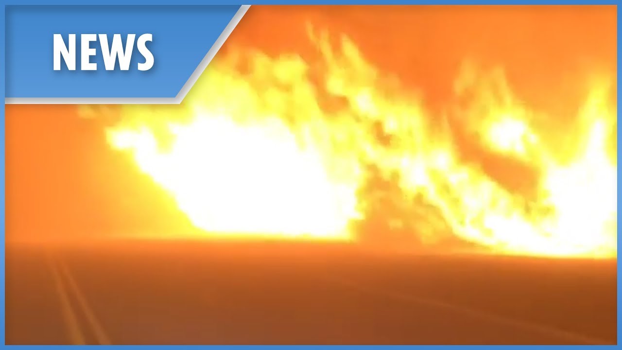 Californians flee flames in their cars