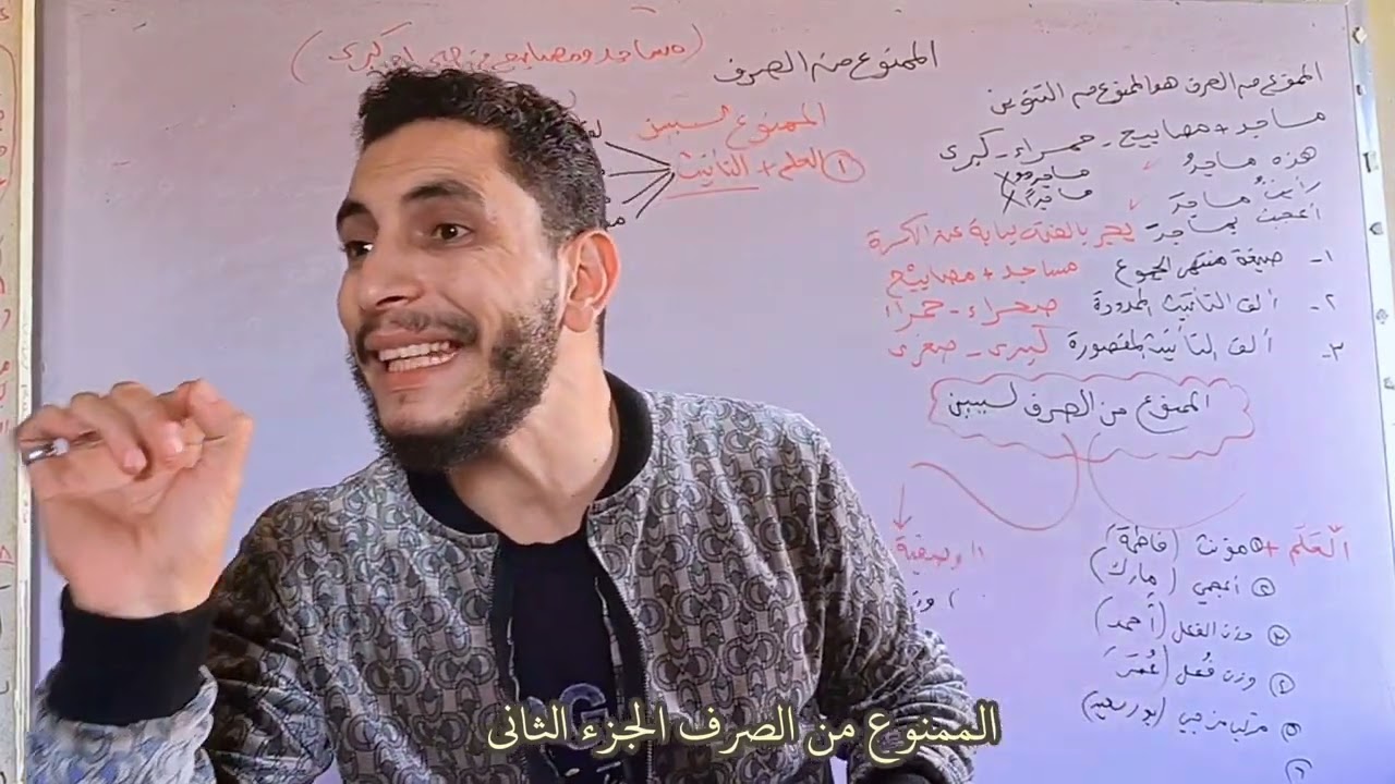 الممنوع من الصرف الجزء الثاني الصف الثالث الإعدادي قناة درس عربي محمود غازي