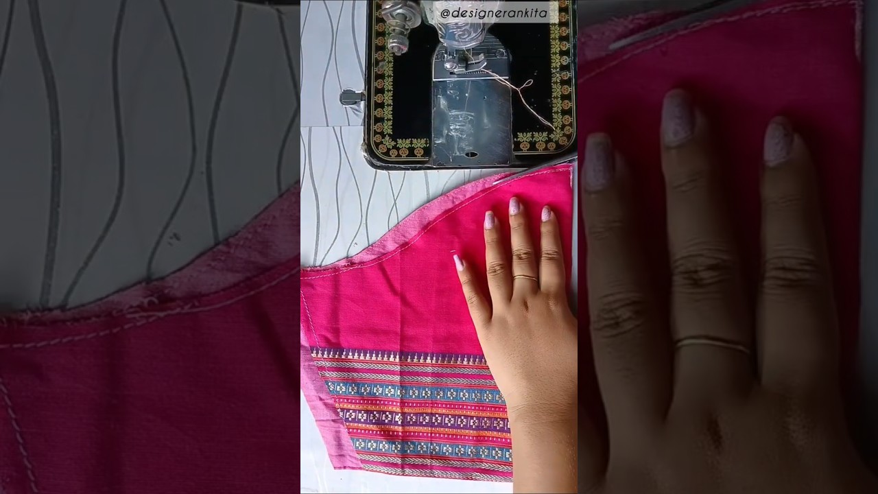 blouse sleeve front armhole cutting easy trick #stitchingtips #tips #designerankita