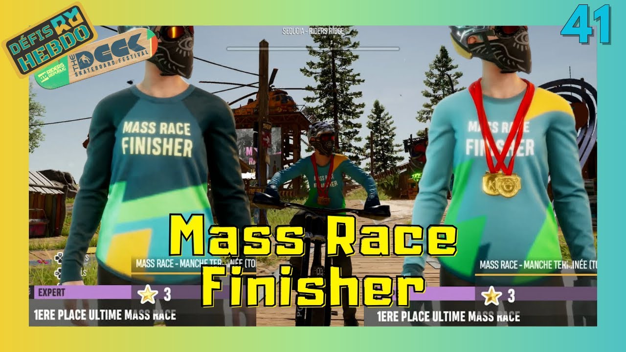 RIDERS REPUBLIC  - T-shirt Mass Race Finisher  - Défis hebdo - Semaine 41