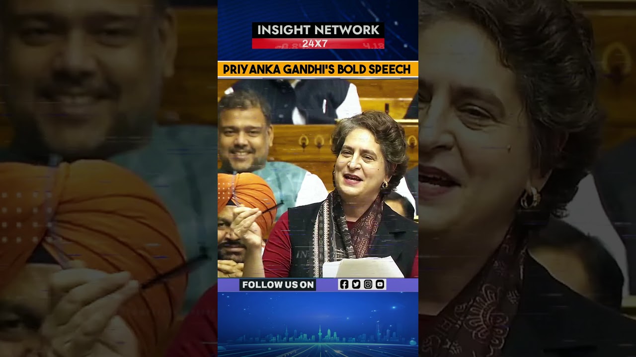 A bold and impactful speech by Priyanka Gandhi...