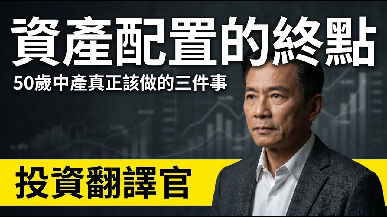 資產配置的終點：50歲中產真正該做的三件事