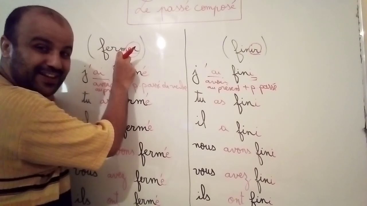 Le passé composé (1er et 2eme groupes) السادس ابتدائي التعليم العتيق