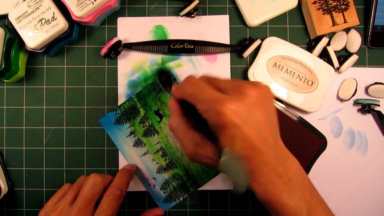 Stampscapes 101: Video 5.  More color application.