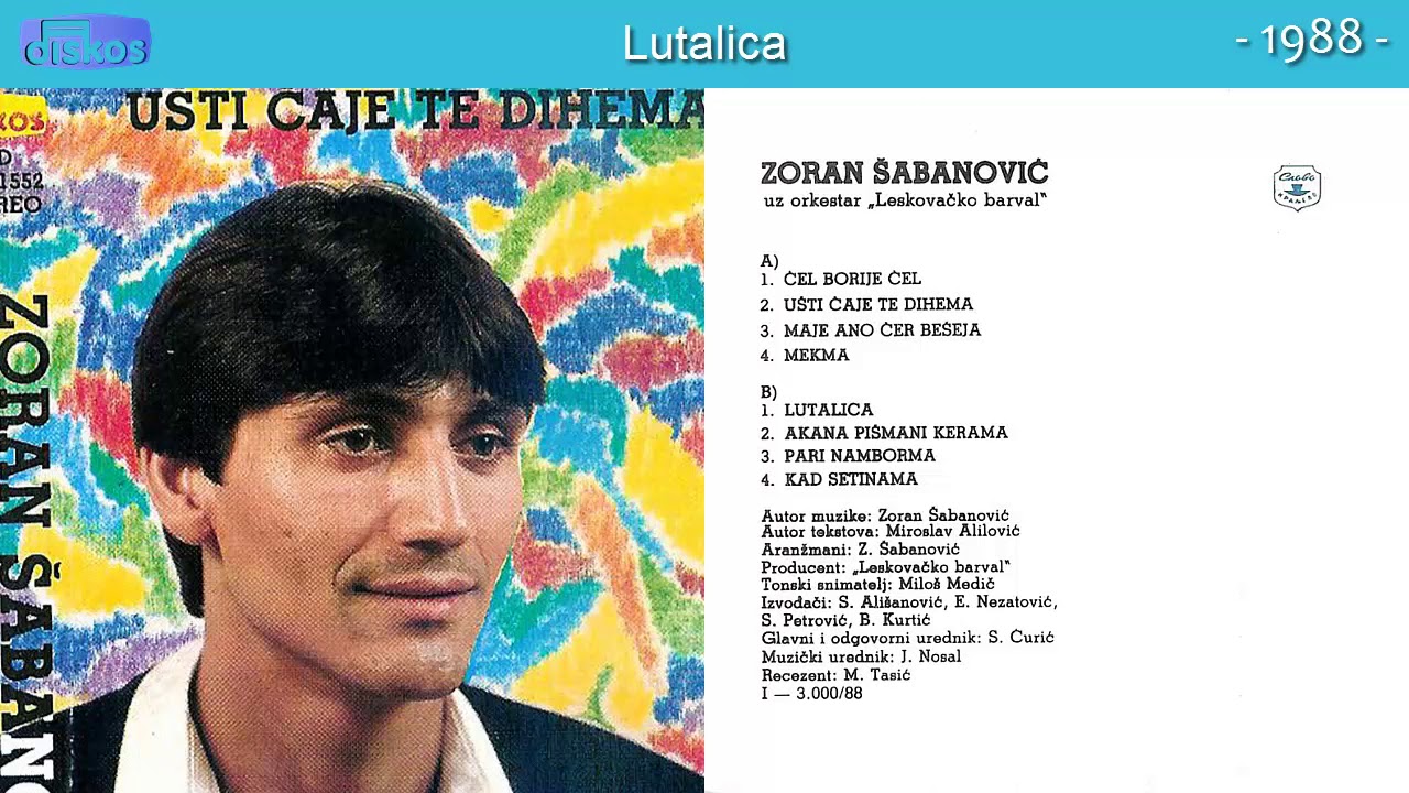 Zoran Sabanovic - Lutalica - (Audio 1988)