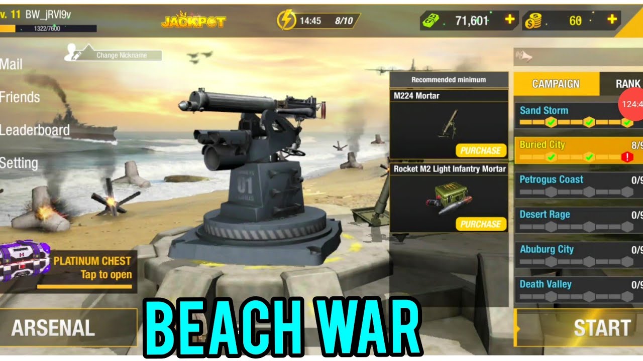 Beach War Gameplay | War Games | Shooting Games | Android Games