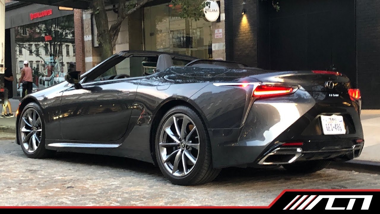 EXCLUSIVE: 2021 Lexus LC500 Convertible Turns heads in NYC! First Look!