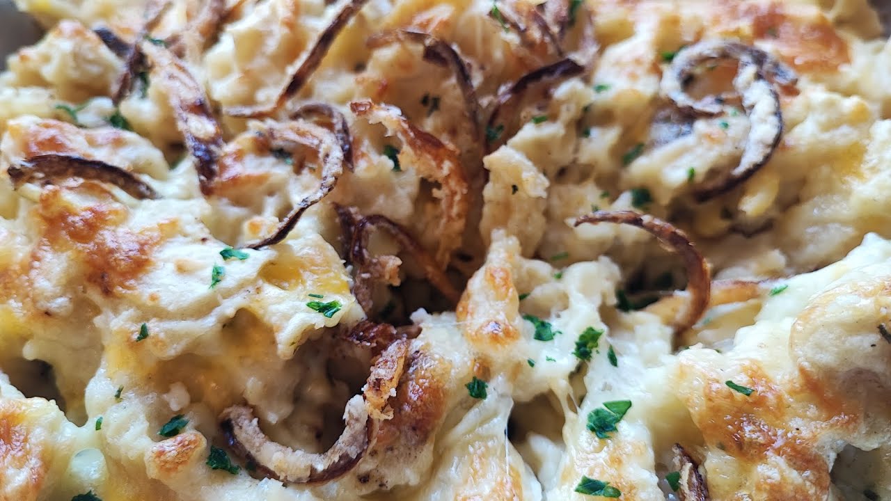 Käse Nockerl mit Drei Sorten Käse und knusprigen Röstzwiebeln🧀 Ein Traum für alle Käse Fans#cheesy