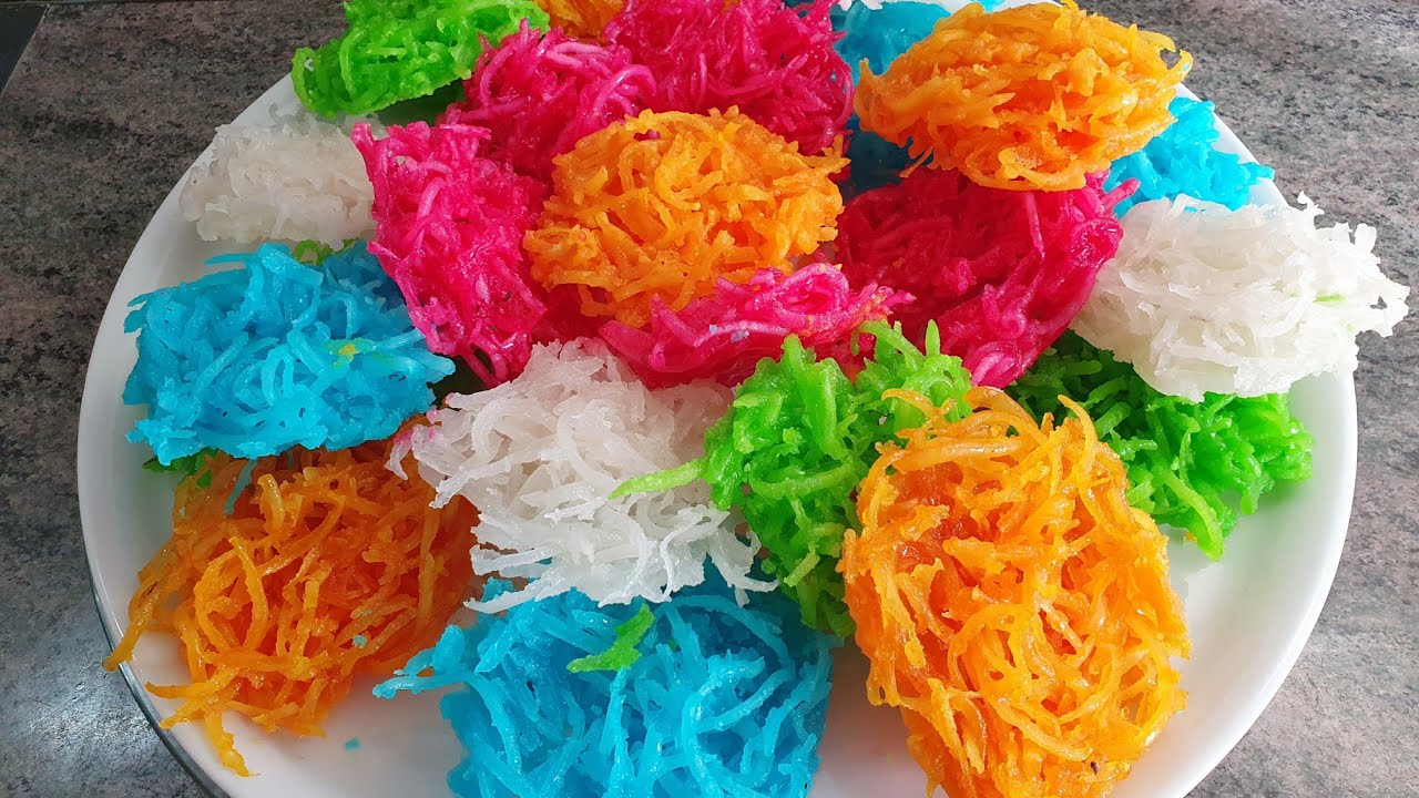 bonbons coco multicolores recette de Malagasy
