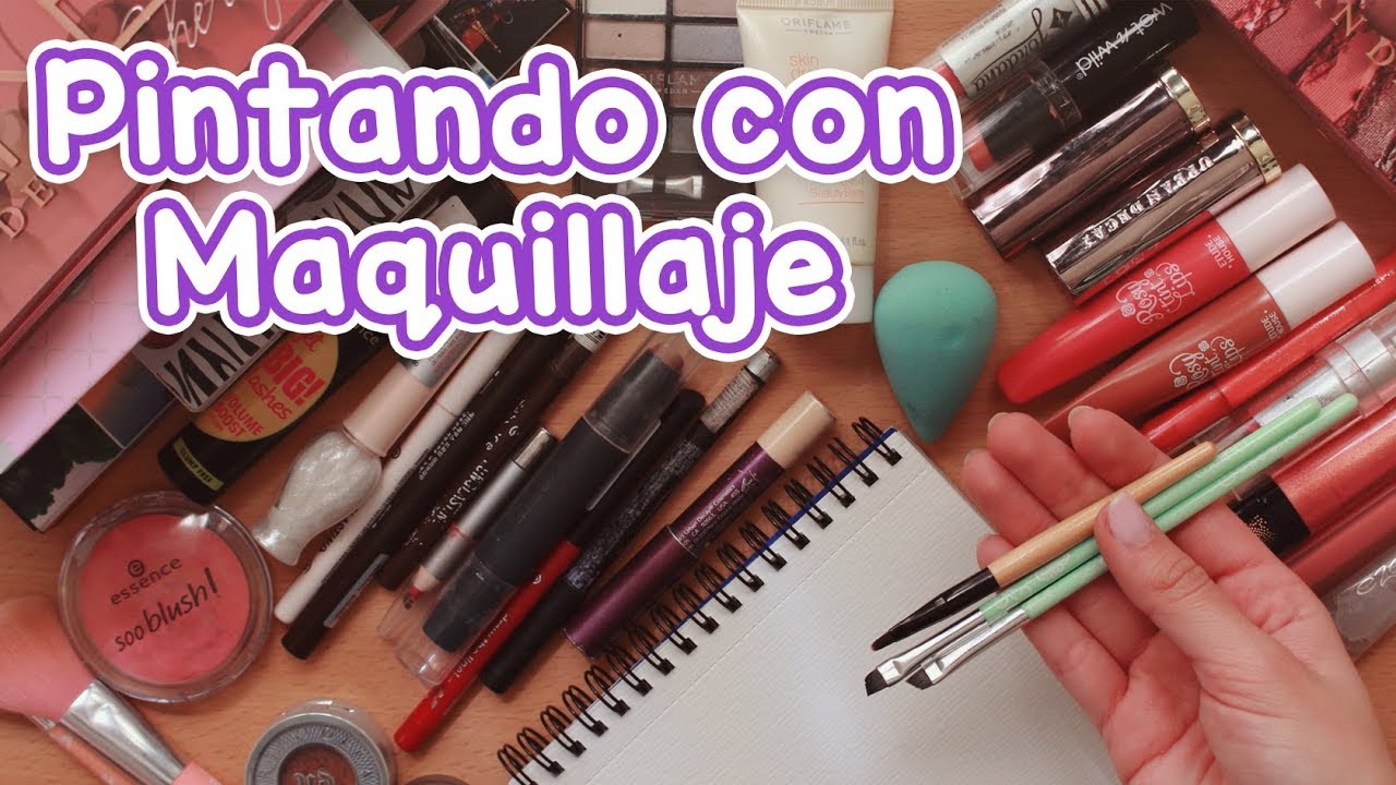 Pintando con maquillaje 😮💄