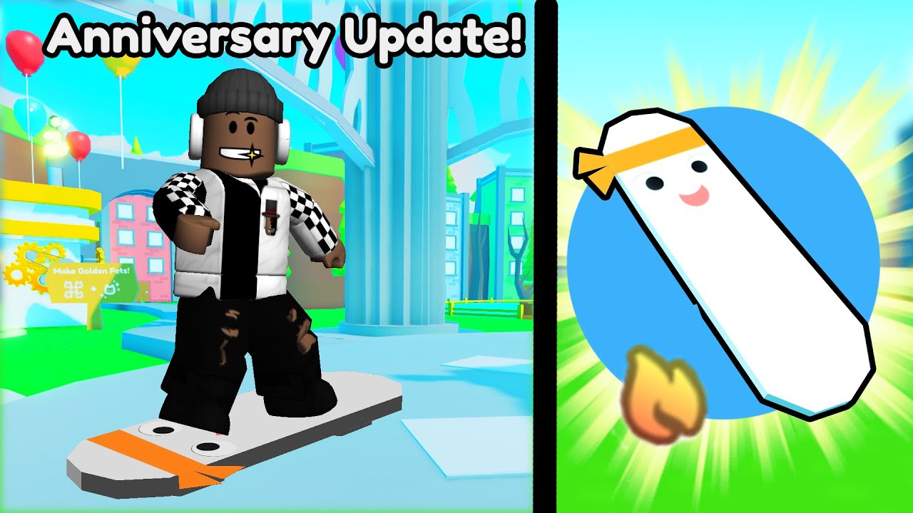 🥳*NEW* Mascot Hoverboard for Anniversary Update in Pet Simulator X  (Roblox)