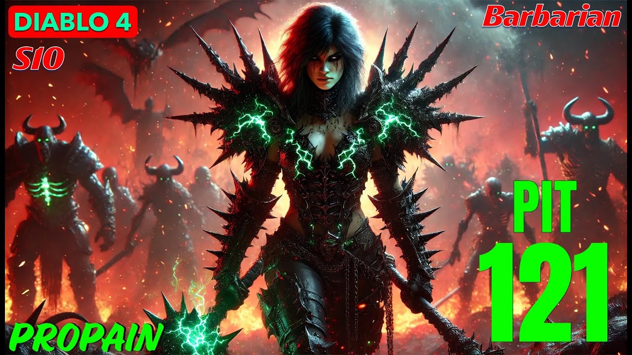 Diablo 4 Barbarian S10 Pit 121 - 14:01