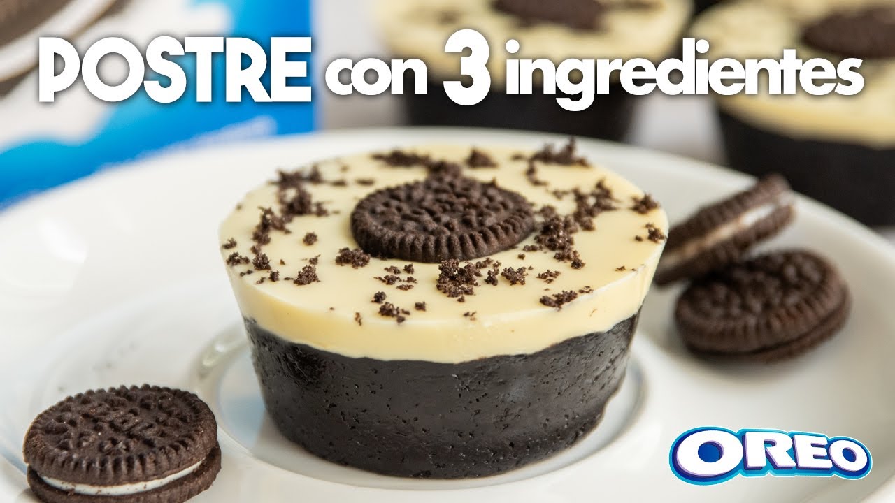 POSTRE de Oreo SIN HORNO con 3 Ingredientes 💙 | Postres Fáciles y Rápidos
