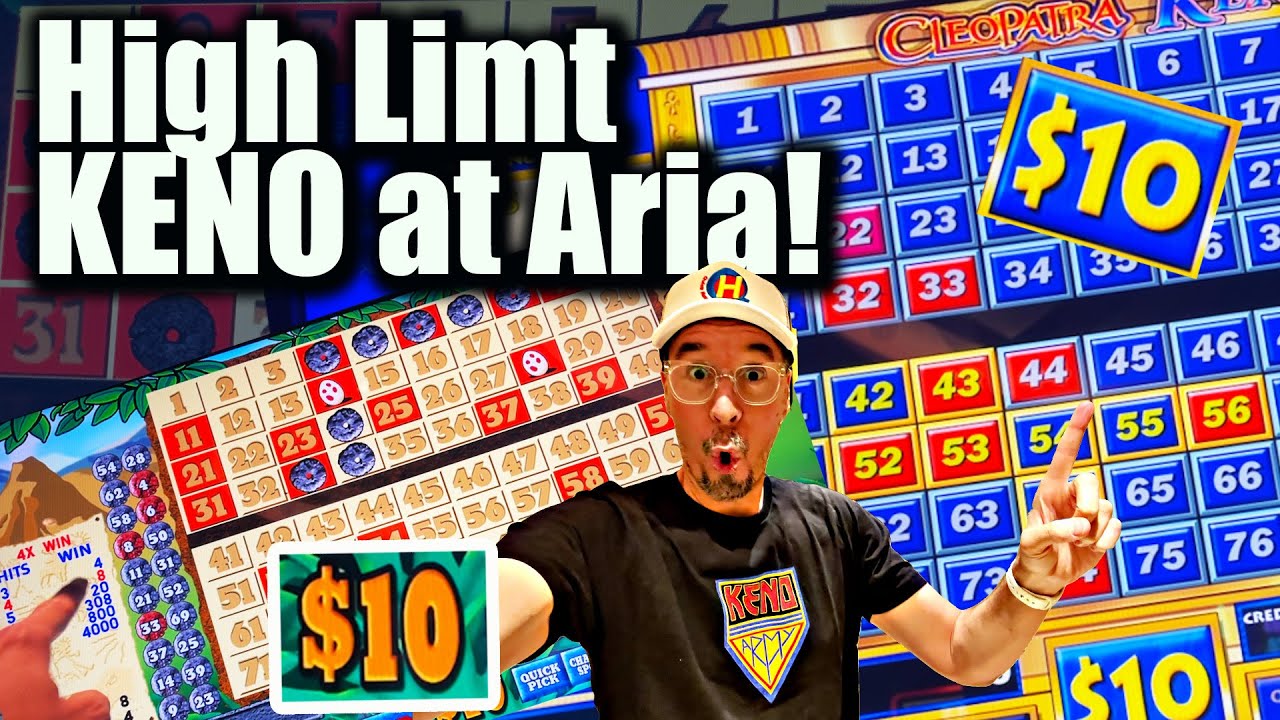 Big Bets, Slow Speed. High Limit KENO Action from Aria!