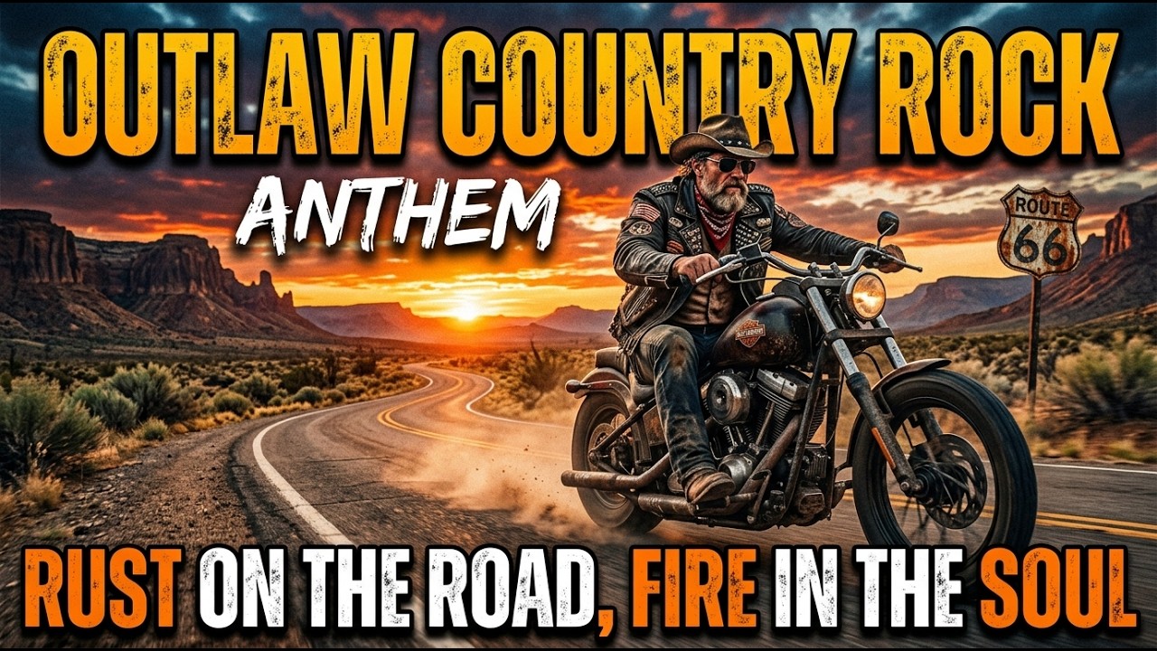 Best Music Outlaw Country Rock 🔥 Country Rock Anthem 🎸 Rust on the Road, Fire in the Soul