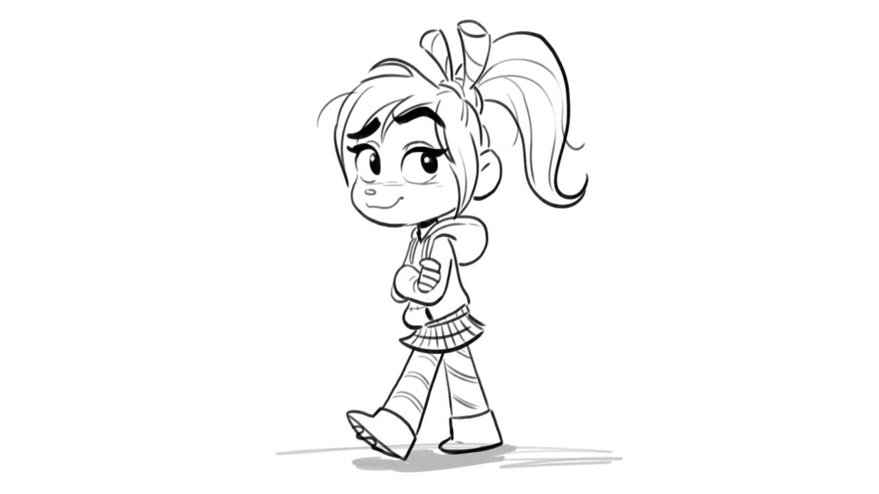 How To Draw Vanellope from Ralph Breaks the Internet l #DrawWithDisneyAnimation