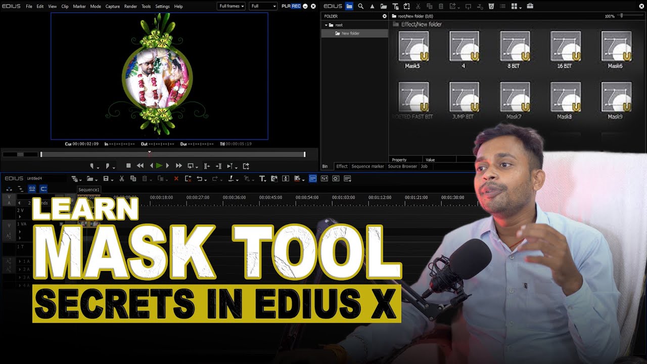 EDIUS Mask Tool Explained – Full Tutorial in Hindi