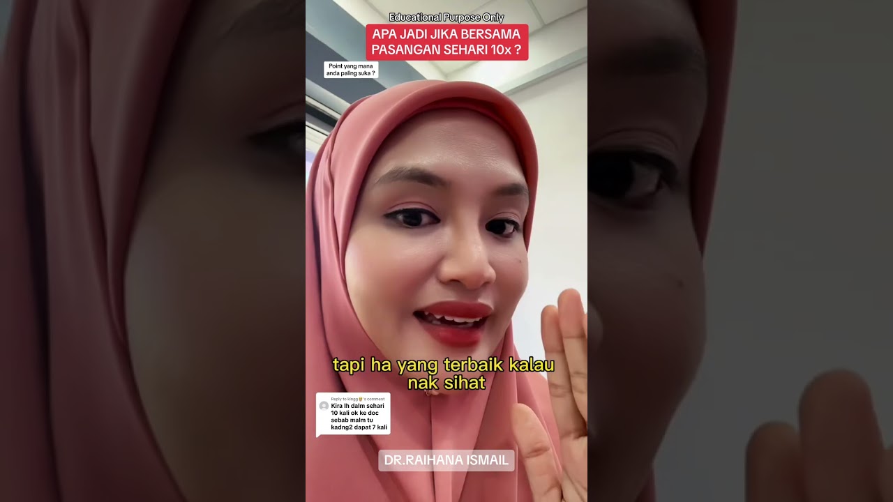 Apa jadi jika bersama pasangan 10kali sehari