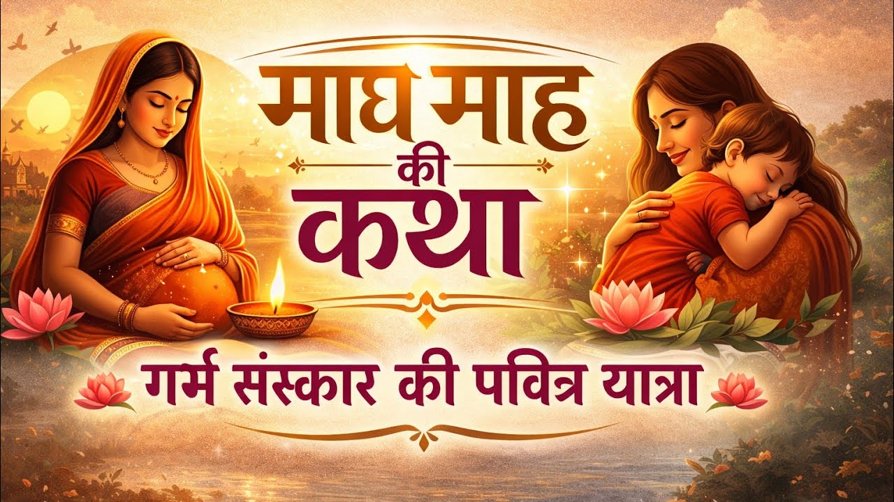 🌼 माघ माह की कथा | गर्भवती महिला के लिए गर्भ संस्कार कहानी, Aayanshi story 