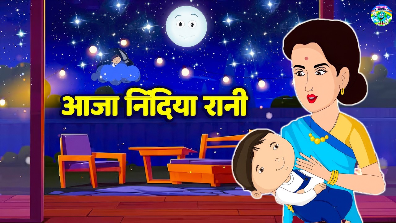 आजा निदिया रानी आजा | Aaja Nidiya Rani Aaja | Baby Sleeping Song | Hindi Rhymes For Kids | Lori Poem