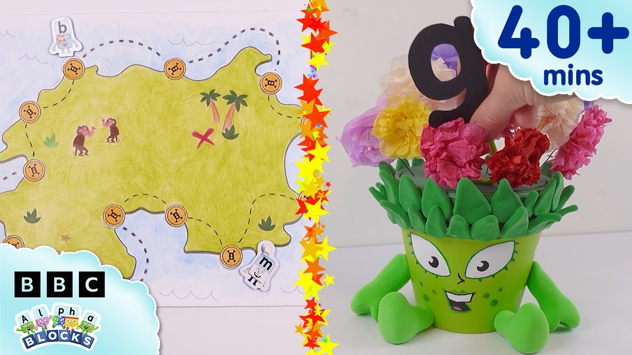 Inside Crafts for Kids - Rainy Day Crafts 🖌️🎨 | Learn to Read and Spell | Alphablocks