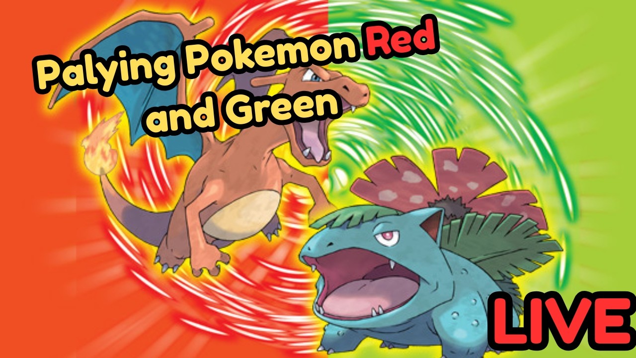 Playing Pokemon FireRed and LeafGreen! LIVE