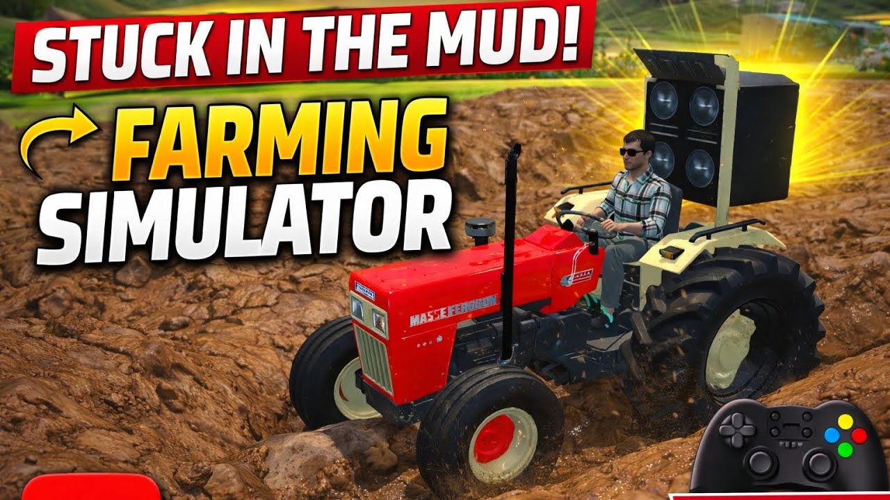 Soraj traktor in mud 