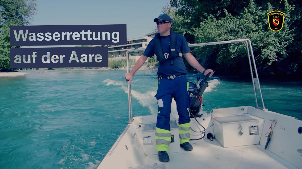 Wasserrettung auf der Aare