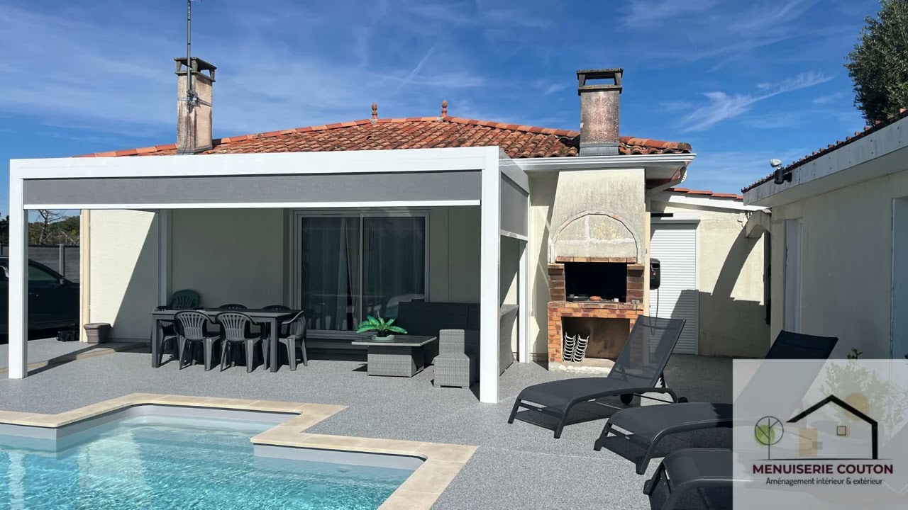 Pergola Bioclimatique Parempuyre menuiserie couton