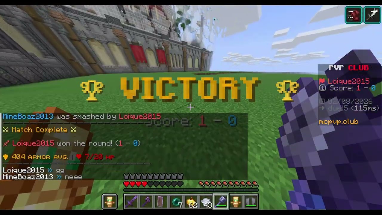 Minecraft pvp vs MineBoaz2013