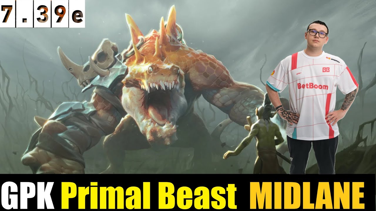 GPK [Primal Beast] MID 7.39e- DOTA 2 HIGHEST MMR MATCH