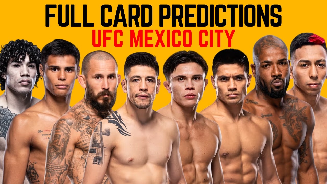 UFC Mexico City Moreno vs Kavanagh Full Card Predictions & Breakdown